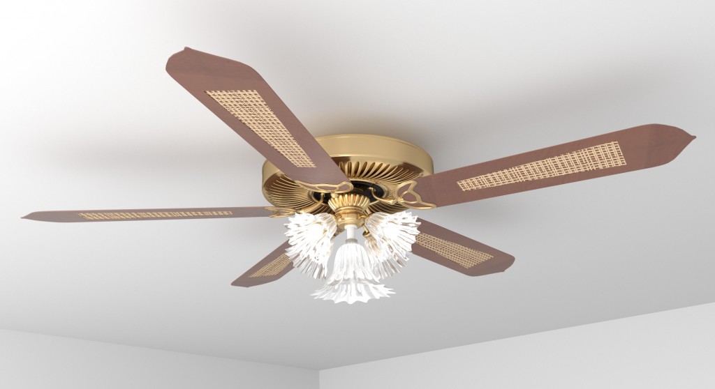 Chandelier with a fan preview image 1